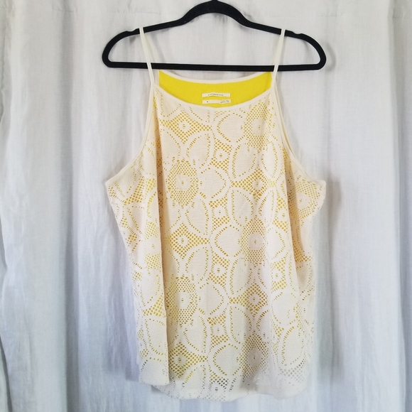 Anthropologie | Cosette Floral Lace Tank Top - Picture 1 of 8